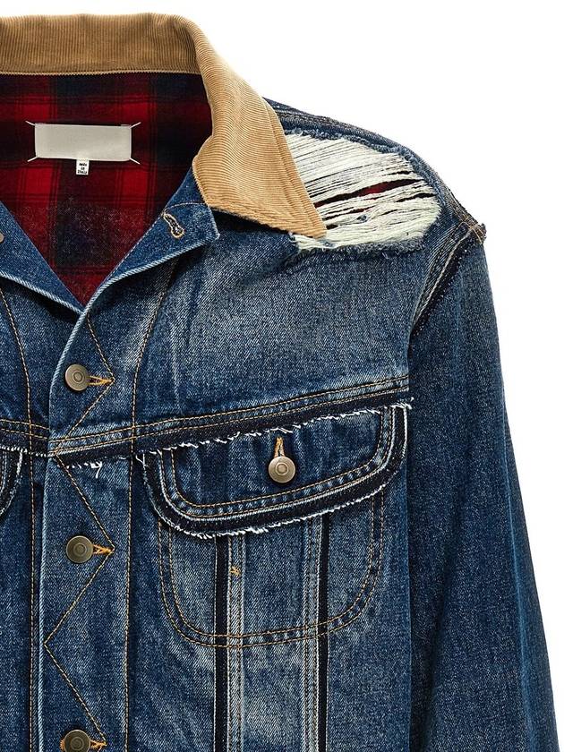 Cotton Denim Jacket Blue - MAISON MARGIELA - BALAAN 5