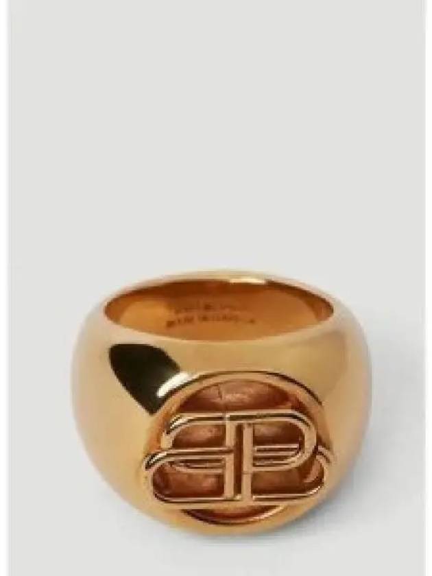 BB Signet Ring Gold - BALENCIAGA - BALAAN 2