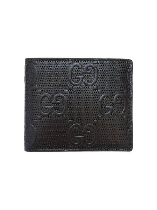 Men s GG embossed bifold wallet black 645154 525040 - GUCCI - BALAAN 1