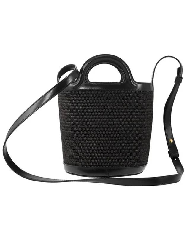 Tropicalia Small Bucket Bag Black - MARNI - BALAAN 4