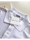 Black Heart Polo Shirt White AZ T066 - COMME DES GARCONS - BALAAN 3