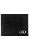 Gancini Half Wallet Black - SALVATORE FERRAGAMO - BALAAN 2