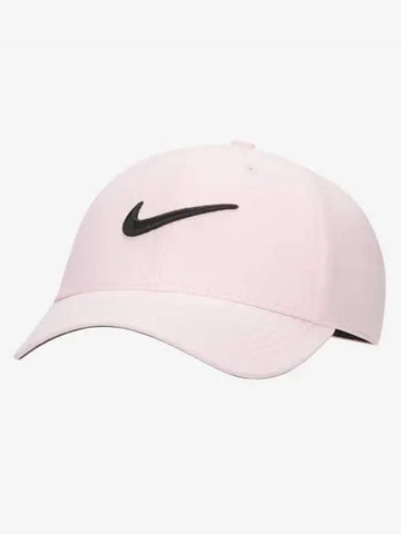 Dri Fit Club Structure Swoosh Ball Cap Medium Soft Pink - NIKE - BALAAN 1