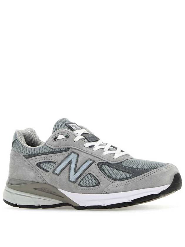 990v4 Core Low Top Sneakers Silver Grey - NEW BALANCE - BALAAN 3