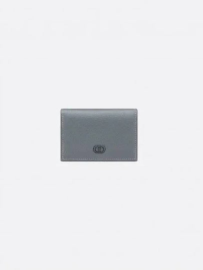 CD Icon Business Grained Calfskin Card Holder Deep Grey - DIOR - BALAAN 2