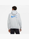 Men's Logo Hoodie Grey - NIKE - BALAAN 5