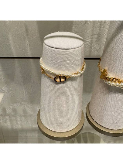 Petit CD Resin Pearls Bracelet Gold - DIOR - BALAAN 2