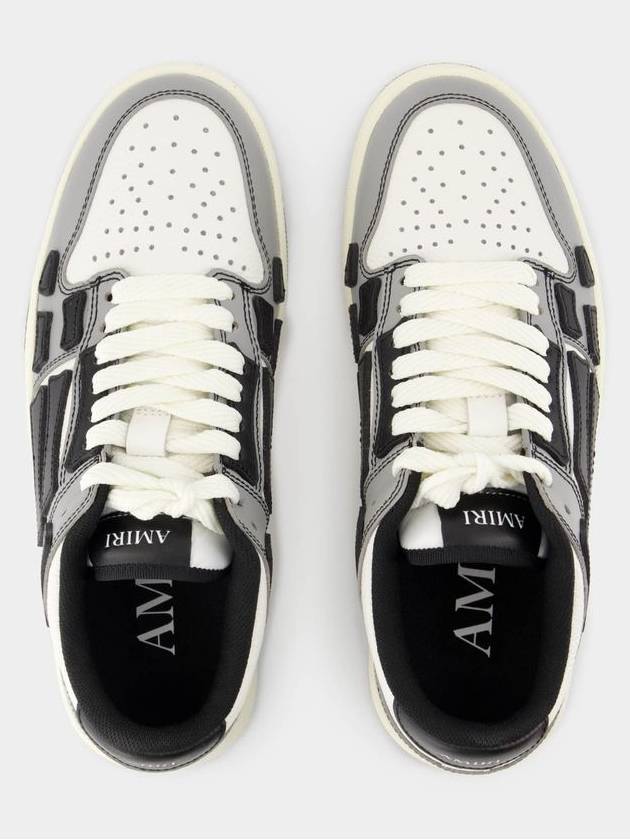 Varsity Skel Top Low Sneakers - Amiri - Leather - Black - AMIRI - BALAAN 4