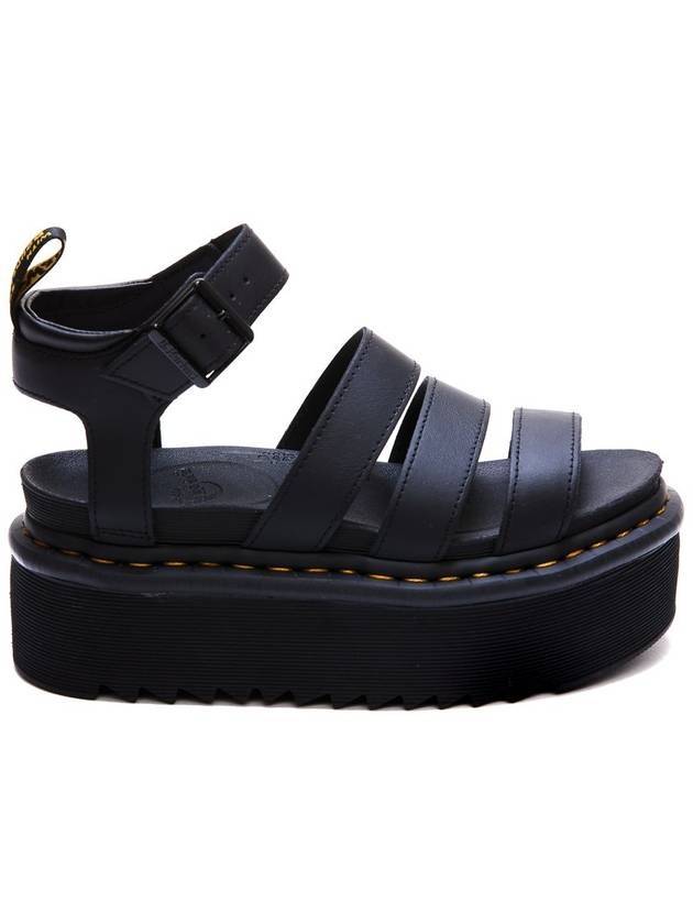 Blaire Quad Hydro Leather Platform Gladiator Sandals Black - DR. MARTENS - BALAAN 1