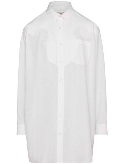 Cotton Poplin Shirt Midi Dress White - MAISON MARGIELA - BALAAN 2