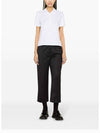 Classic Pique Center Back Stripe Relaxed Fit Short Sleeve Polo Shirt White - THOM BROWNE - BALAAN 3