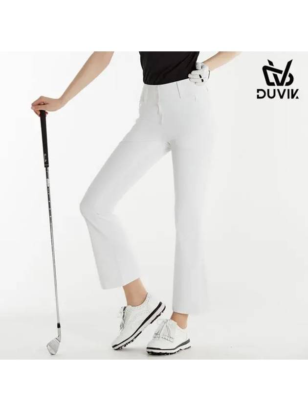 spandex back banding semi bootcut pants DE1WPT311 - DUVIK - BALAAN 3