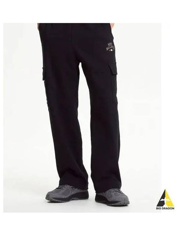 NBMLE42823 UNI bridge graphic wide cargo pants BLACK - NEW BALANCE - BALAAN 1