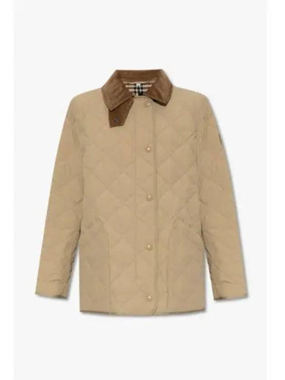 Diamond Quilted Thermoregulated Barn Jacket Honey - BURBERRY - BALAAN 2