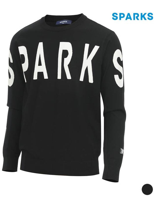 Men s round logo knit SN3MKT002 - SPARKS - BALAAN 1