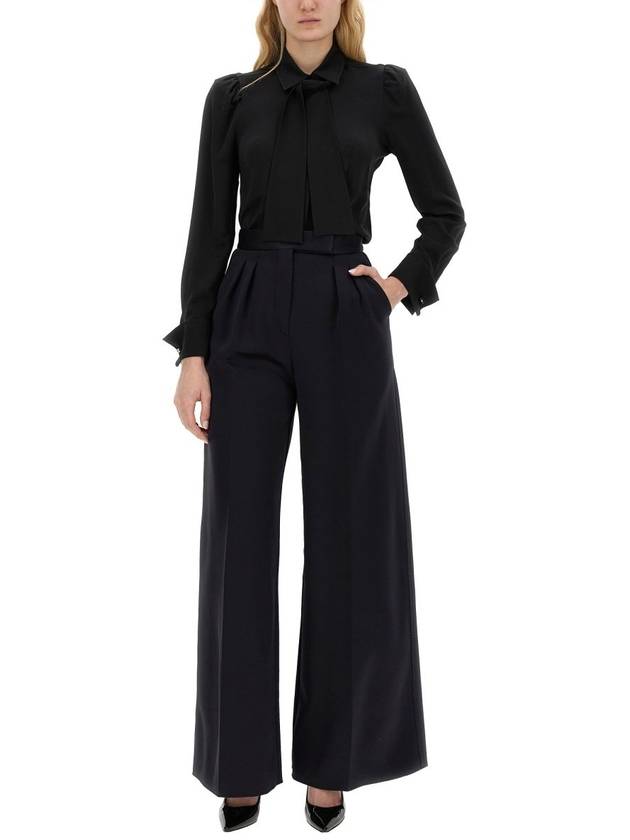 Zinnia Wide Pants Black - MAX MARA - BALAAN 8