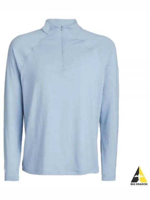 Men's Luxe Quarter Half Zip Layer Long Sleeve T-Shirt Blue - G/FORE - BALAAN 2