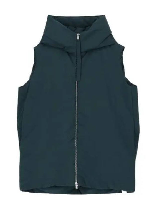 Gillette Hooded Vest Dark Green - JIL SANDER - BALAAN 1