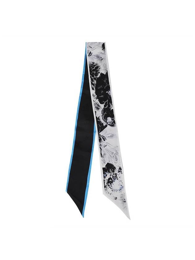 Floral Printed Twillie Scarf - ALEXANDER MCQUEEN - BALAAN 1