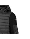 Padded Wool Hooded Zip-Up Cardigan Black - MONCLER - BALAAN 5