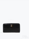 Quilted Leather Lola Ziparound Wallet Black Light Gold - BURBERRY - BALAAN 2