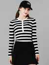 Bold Stripe Black Henley Neck Knit DO6232KT22 - DOYOUKNOWMC GOLF WEAR - BALAAN 2