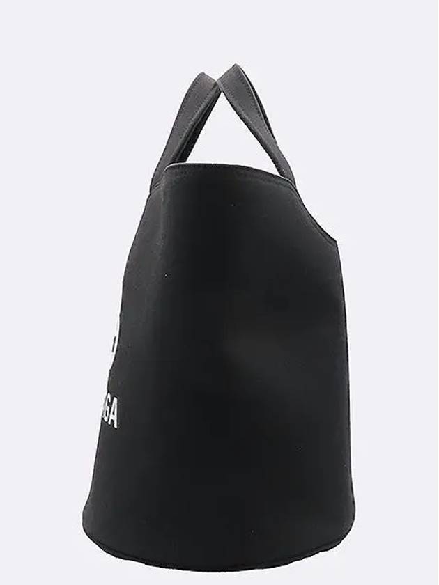 599332 Black color wave M size tote bag shoulder strap - BALENCIAGA - BALAAN 3