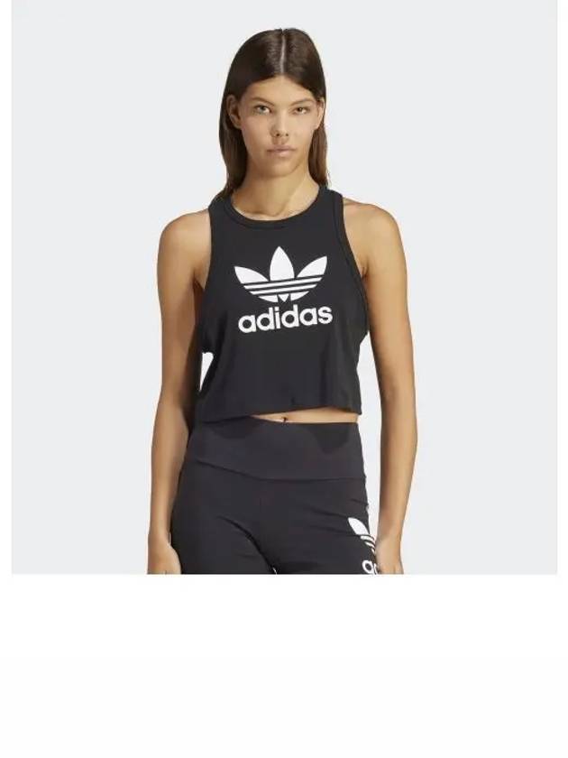 Trefoil Print Sleeveless Black - ADIDAS - BALAAN 2