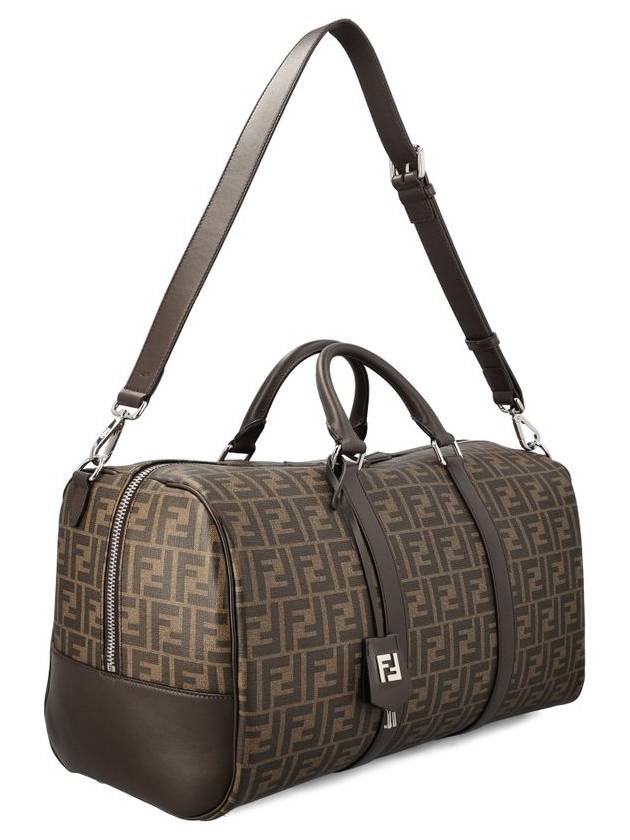 FF Fabric Large Duffel Bag Brown - FENDI - BALAAN 4