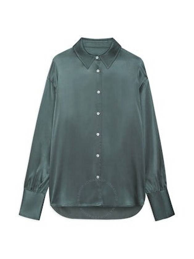 Anine Bing Ladies Green Monica Shirt, Size X-Small - ANINE BING - BALAAN 1