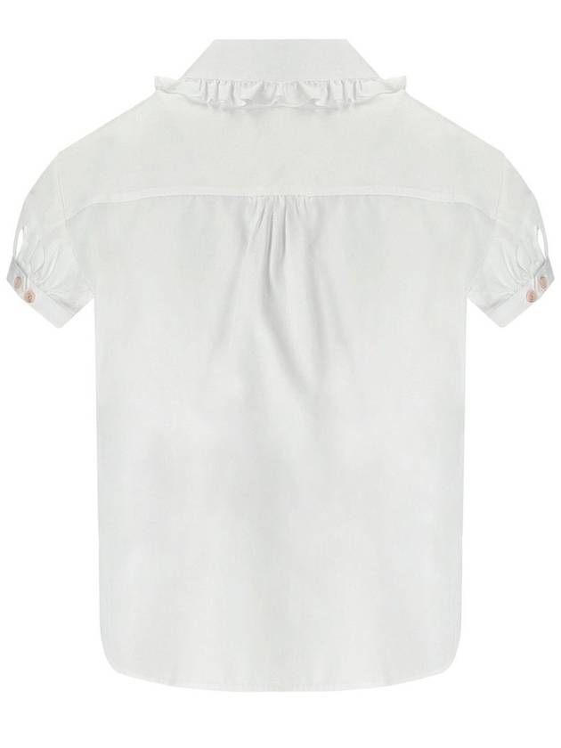 Little Ruffle Cotton Shirt S75DL0874S36275100 B0710972317 - DSQUARED2 - BALAAN 3