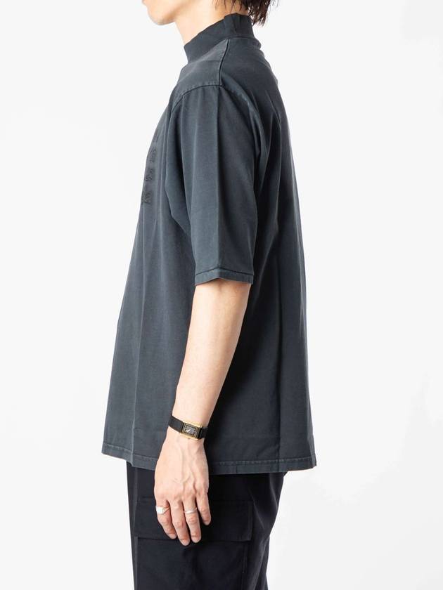 Numeric Cotton Short Sleeve T-Shirt Washed Black - MAISON MARGIELA - BALAAN 5