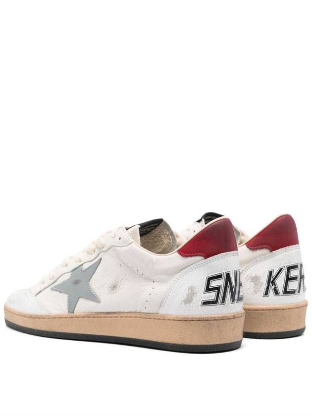 Ballstar Low Top Sneakers White Red - GOLDEN GOOSE - BALAAN 5