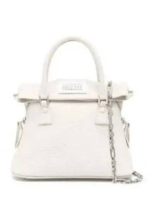 5AC Classique Micro Tote Bag Light Grey - MAISON MARGIELA - BALAAN 2