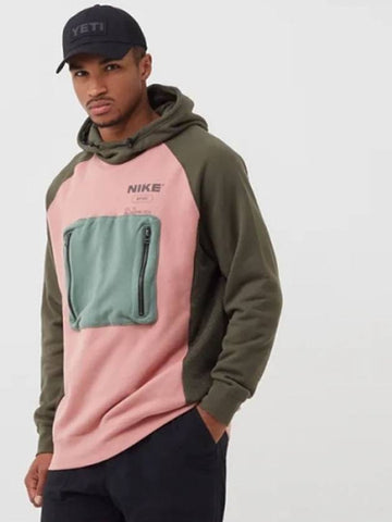 01DD5926685City Made Hooded TshirtPink Green Khaki - NIKE - BALAAN 1