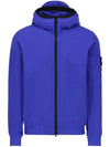 Wappen Patch Soft Shell Hooded Jacket Blue - STONE ISLAND - BALAAN 2