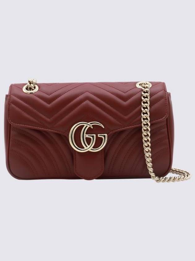 GG Marmont Small Leather Shoulder Bag Red - GUCCI - BALAAN 7