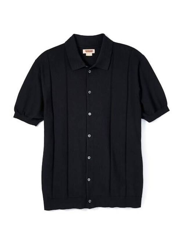 23 Horatio Knit Short Sleeve Polo Shirt Black - BARACUTA - BALAAN 2