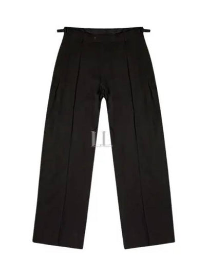 Wool Viscose Blend Straight Pants Black - BALENCIAGA - BALAAN 2