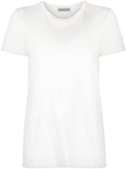 Logo Patch Jersey Cotton Short Sleeve T-Shirt Off White - MONCLER - BALAAN 2