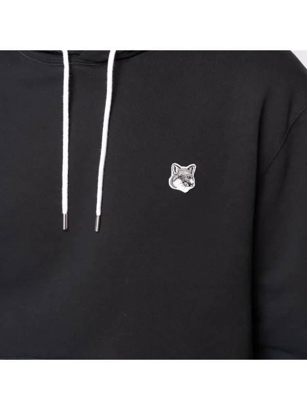 Grey Fox Head Patch Classic Hoodie Black - MAISON KITSUNE - BALAAN 8