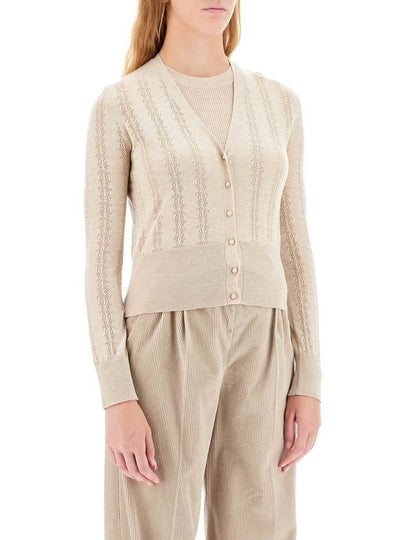 silk and wool blend cardigan with - MAX MARA - BALAAN 2