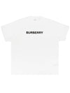 Logo Print Short Sleeve T-Shirt White - BURBERRY - BALAAN 2