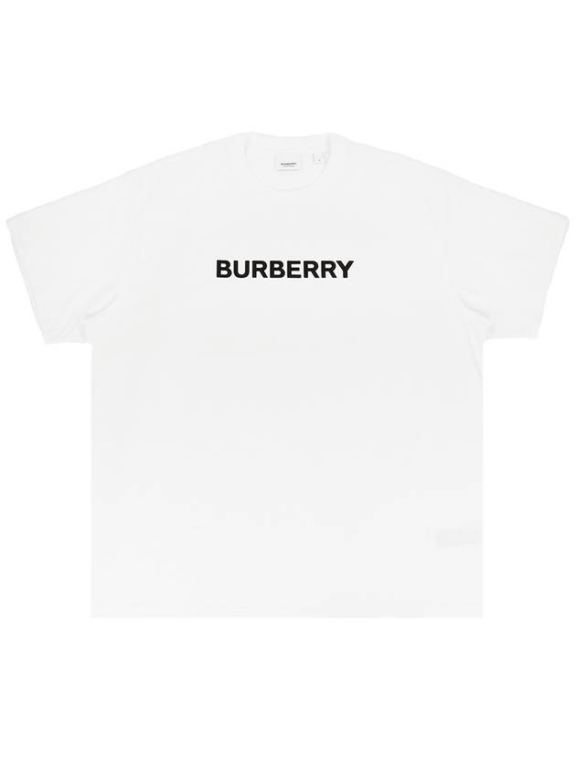 Logo Print Short Sleeve T-Shirt White - BURBERRY - BALAAN 2