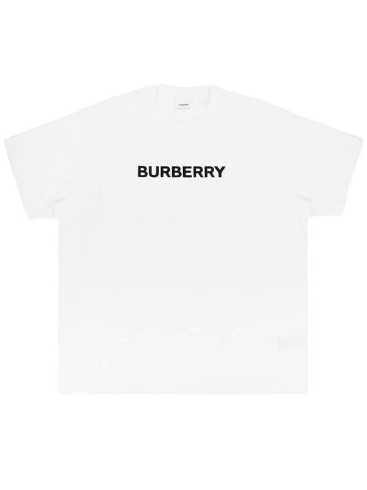 Logo Print Short Sleeve T-Shirt White - BURBERRY - BALAAN 2