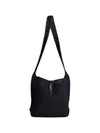 Raffia Shoulder Bag Black - SAINT LAURENT - BALAAN 1