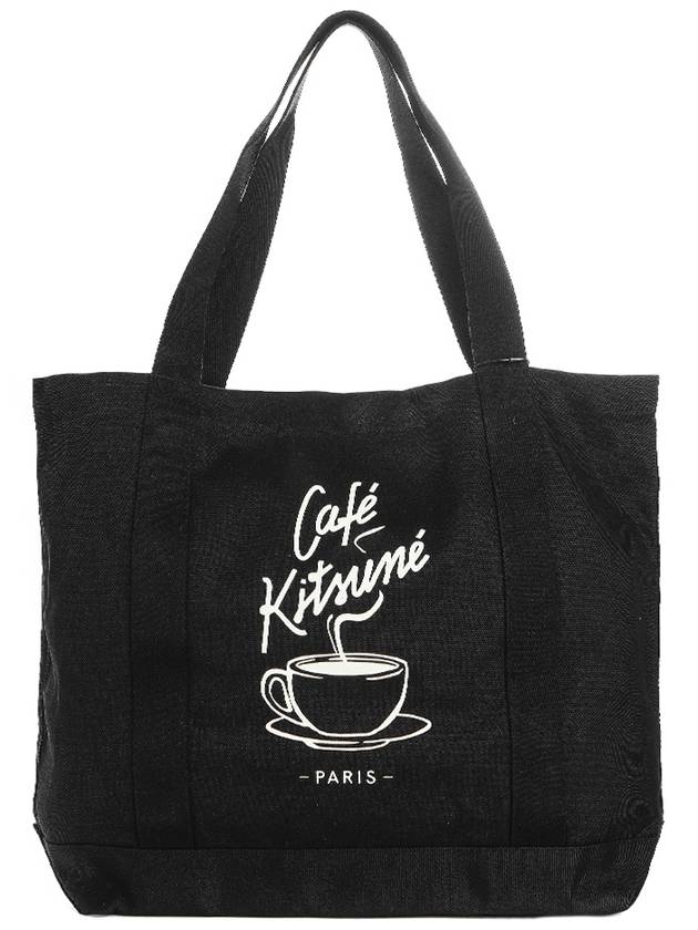 Unisex Tote Bag CKMU05102WW9001 BLACK - MAISON KITSUNE - BALAAN 1