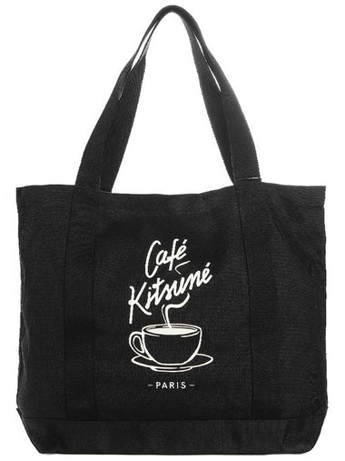 Unisex Tote Bag CKMU05102WW9001 BLACK - MAISON KITSUNE - BALAAN 1