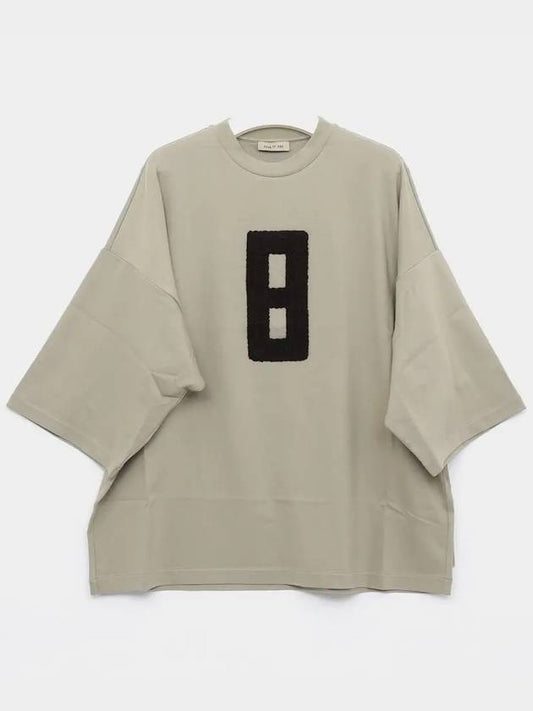 Embroid 8 Milan Short Sleeve T-Shirt Beige - FEAR OF GOD - BALAAN 2