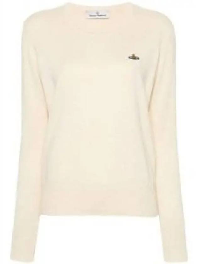 ORB Logo Knit Top White - VIVIENNE WESTWOOD - BALAAN 2